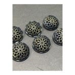 karan tuhafiye Kaban Manto Düğmesi/Metal Düğme/Antik Sarı / 3 Cm / 6 Lı Set/mde, d513