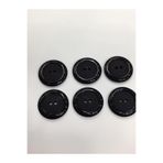 karan tuhafiye Kaban Mont Düğmesi Italyan Düğme 6 Lı Set Siyah 3,5 Cm (M46690)