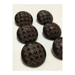 karan tuhafiye Kaban Trençkot Düğmesi Piramit Desen 6 Lı Set/Kahve Rengi / 3 Cm, d400, 5277151013045