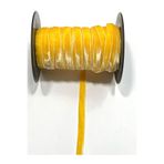 karan tuhafiye Kadife Kurdele / 1 cm / 5 Metre / k011, #25 Koyu Sarı