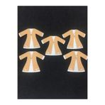 karan tuhafiye Kaftan Keçe Süsü 5 Li Set (küçük boy ten)
