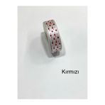 karan tuhafiye Kalpli Model Kurdele / 2 cm (20 mm) / 10 Metre, Kırmızı