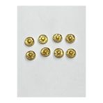 karan tuhafiye Metal Çıtçıt/Kaban Hırka Çıtçıtı / 6 lı set / 1,5 cm/Gold
