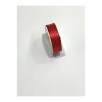 karan tuhafiye Puantiye Kurdele / 2 cm (20 mm) / 10 Metre, Beyaz kırmızı puantiye