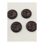 karan tuhafiye Rugan Düğme Kaban Düğmesi Büyük Boy 4 Lü Set Bordo (4,5 CM), d196, 52771510111706