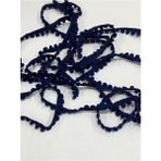Karan Tuhafiye Şerit Ponpon / Mini Ponpon Şerit / 5 Metre - Lacivert