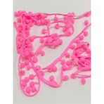 Karan Tuhafiye Şerit Ponpon / Sallantılı Şerit Ponpon / 2 Metre - Neon Pembe