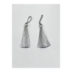 karan tuhafiye Sim Püskül / 7 cm / 2 li Set, gümüş