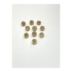 karan tuhafiye Taşlı Bluz Düğmesi/Metal Bluz Düğmesi Gold / 10 Adet /2887/ Model 1