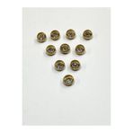 karan tuhafiye Taşlı Bluz Düğmesi/Metal Bluz Düğmesi Gold / 10 Adet /2887/ Model 2