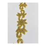 Karan Tuhafiye Taşlı Şerit / Gold Taşlı Şerit / 70 Cm ( 4 Motif)
