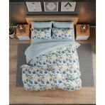 Karani Home Çift Taraflı Çift Kişilik Nevresim Takımı - Turkuaz - Yeşil - 220 x 240 cm