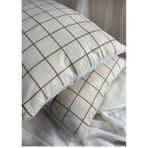 Karani Home Desenli Yastık Kılıfı [FERMUARLI]50X70CM - 50 × 70 cm - Antrasit - Beyaz