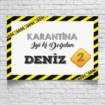 Karantina Teamlı Doğum Günü Afişi 50X70 cm