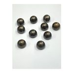 karantuhafiye Bluz Gömlek Düğmesi / Metalize Plastik Antik / 10 lu Set/ 1,2 cm
