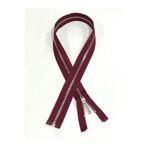 karantuhafiye Demir Diş Kaban Mont Fermuarı / 70 cm / Bordo / Gümüş Diş