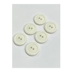 karantuhafiye Kaban Trençkot Mont Düğmesi Italyan Düğme 6 Lı Set Beyaz 2,5 Cm (M46690)