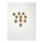 karantuhafiye Taşlı Bluz Düğmesi / Metal Bluz Düğmesi Gold / 10 Adet /2887/ Model 1