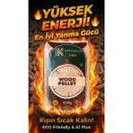 Karaoğlan Tarım Çam Peleti Sobası Organik Dumansız A1 Sertifikalı Tescilli Yakıtı - 20 KG