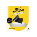 KARAOĞLU VAKUM AMBALAJ Malç Naylonu 100 cm X 10 Metre Dayanıklı Kalın Siyah Deliksiz Çilek Malc Naylonu Bitki Sera Taban Örtüsü
