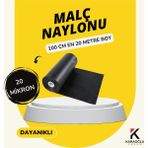Karaoğlu Vakum Ambalaj Malç Naylonu 120 cm x 10 Metre Dayanıklı Kalın Siyah Deliksiz Çilek Malc Naylonu Bitki Sera Taban Örtüsü - 100 Cm x 20 Metre