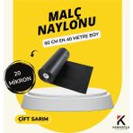 Karaoğlu Vakum Ambalaj Malç Naylonu 60 cm X 10 Metre Dayanıklı Kalın Siyah Deliksiz Çilek Malc Naylonu Bitki Sera Taban Örtüsü - 60 Cm x 40 Metre