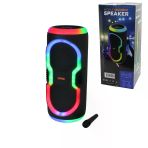 Karaoke Mikrofonlu Wireless Hoparlör - Speaker Işıklı Usb Şarjlı Dc 5V - Tf - Aux 2X8 Inch Pl-4145 (5224)