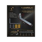 KARAPOLAT 20x60x140mm L Demiri Köşebent Gönye Mobilya Dolap Duvara Sabitleme Aparatı Vida Dahil