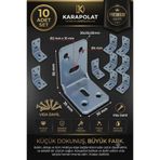 KARAPOLAT 30x35x35mm L Demiri Köşebent Gönye Mobilya Dolap Duvara Sabitleme Aparatı Vida Dahil