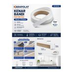 Karapolat Mat Beyaz Melamin Tutkallı Kenar Bandı 20 Mm X 10 Metre Beyaz