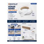 Karapolat Parlak Beyaz Melamin Tutkallı Kenar Bandı 20 Mm X 10 Metre Beyaz
