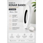 KarapolatYapı Mobilya Kenar Bandı Parlak Beyaz 20mmx10Mt (Ütü Bandı)