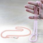 Kararmaz Metal Püsküllü Tekerlek Kesim Pembe Renk 99'luk Kedigözü Tesbih