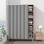Karartma Kısa Mutfak Perdeleri Gizlilik ve Toz Geçirmez Özellikler Dolaplar, Ayakkabı Dolapları, Kitap Rafları ve Saklama Rafları için İdeal Sürgülü Parça Dahil 120 cm x 180 cm