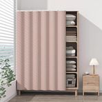Karartma Kısa Perdeler Mutfak Mahremiyeti Toz Geçirmez Kafe Perdesi Sürgülü Yollu, Dolaplar, Ayakkabı Dolapları, Kitap Rafları ve Saklama Dolapları için 130 cm x 200 cm