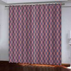 Karartma Perdesi 152x182 cm Yatak Odası Oturma Odası Çocuk Odası için Delikli Isı Yalıtımlı Gürültü Azaltıcı Oda Karartma 3D Örtü Mor Zarif Baskı 2 Panel Seti