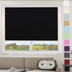 Karartma Stor Perde 120 x 160 cm %100 Karartma ve Su Geçirmez Kumaş İç Mekan/Dış Mekan Kullanımı için Boncuklu Zincirli Çok Yönlü Dikey Gölgeler Zarif Siyah Tasarım