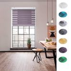 Karartma Stor Perde 70 x 240 cm Yalıtımlı UV Korumalı, Çocuk Güvenliği, Kolay Güneş Koruma Perdesi, Ayarlanabilir Zincir Mekanizmalı, Yatak Odası, Çocuk Odası için, Mor Temalı