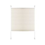 Karartma stor perde, yapıştırma işlevli, 20 x 30 cm, görüş ve güneş koruması, plise yapışkan plaka dahil, 4'lü paket, yatak odası, banyo için, krem rengi