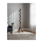 KARAS AHŞAP Ahşap Ayaklı Askılık 175x50 cm Modern Elbise Askısı