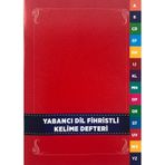 Karatay 96 Sayfa Karton Kapak Fihristli Yabancı Dil Kelime Defteri