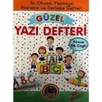 Karatay Çocuk Güzel Yazı Defteri - Kılavuz Dik Çizgili - Büyük Boy