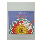Karatay Yayınları 4E Boyama Kitabı Çocuklar İçin Mandala Çiçek Boyama Karatay