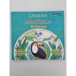 Karatay Yayınları 4E Boyama Kitabı Çocuklar İçin Mandala Orman Desenli Karatay