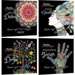 Karatay Yayınları Karatay Görkemli Desenler- Efsane Güzellikler- Natürel Doğa- Rengarenk Terapi Mandala 4 Lü Set