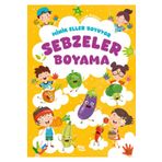 Karatay Yayınları Minik Eller Boyuyor Sebzeler Boyama Kitabı Örnek Resimli