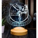 karateci Hediyesi, Karate Tekvando Judo Sporcuya Hediye 3D Led Lamba
