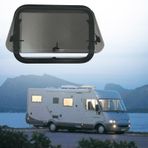Karavan penceresi sivrisinek ağlı ve güneşlik, acil çıkış penceresi, karavan için yedek | dış düğmeli tasarım, daha fazla havalandırma için 700 x 450 mm