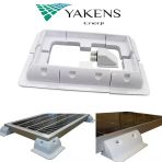 Karavan Tekne Güneş Paneli Montaj Braket Seti 7 Parça + Kablo Geçiş Kapağı