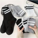 Karayel Çorap 6'lı Unisex Tenis Çorap - Siyah - Beyaz - Gri - 40 - 44